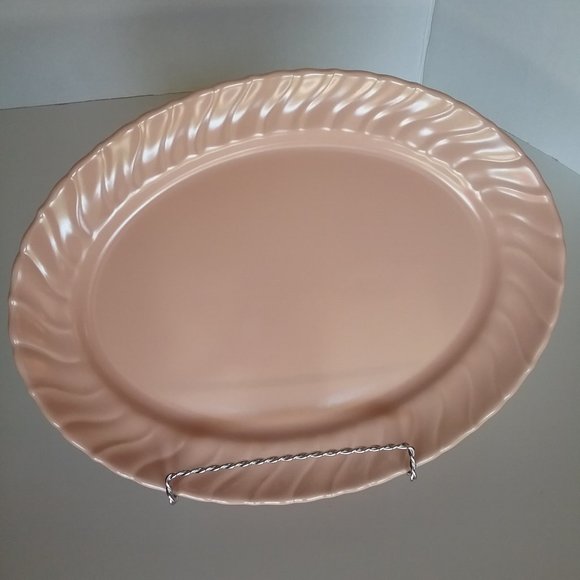 Franciscan Coronado Coral Beige Matte Platter 13" - Picture 5 of 11